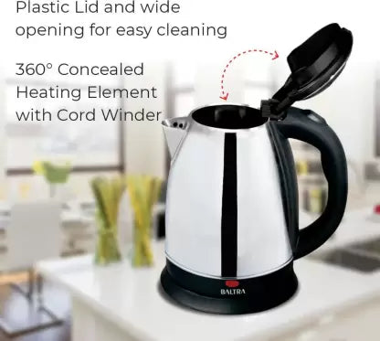 Baltra BC-150/ victory 1.5L SS Cordless Electric Kettle (1.5 L, Silver, Black) Baltra BC-150/ victory 1.5L SS Cordless Electric Kettle (1.5 L, Silver, Black)